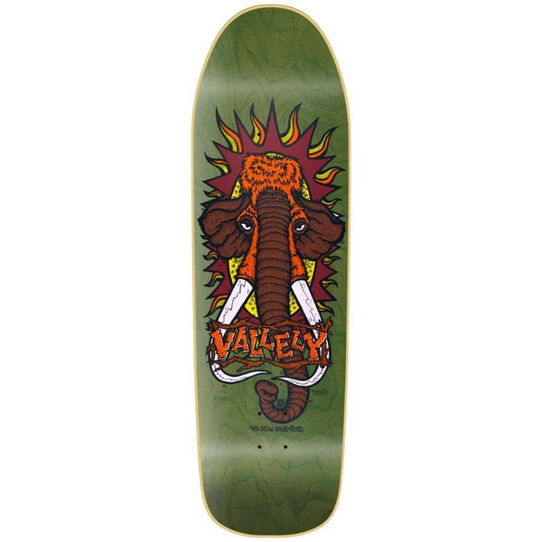 New Deal Mike Vallely Green Skateboard Deck - 9.5