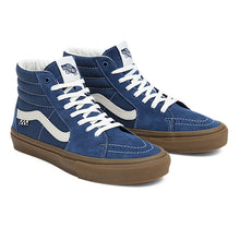 Vans Skate Sk8 - Hi Skate Shoes - Denim Blue/Gum