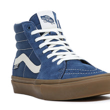 Vans Skate Sk8 - Hi Skate Shoes - Denim Blue/Gum