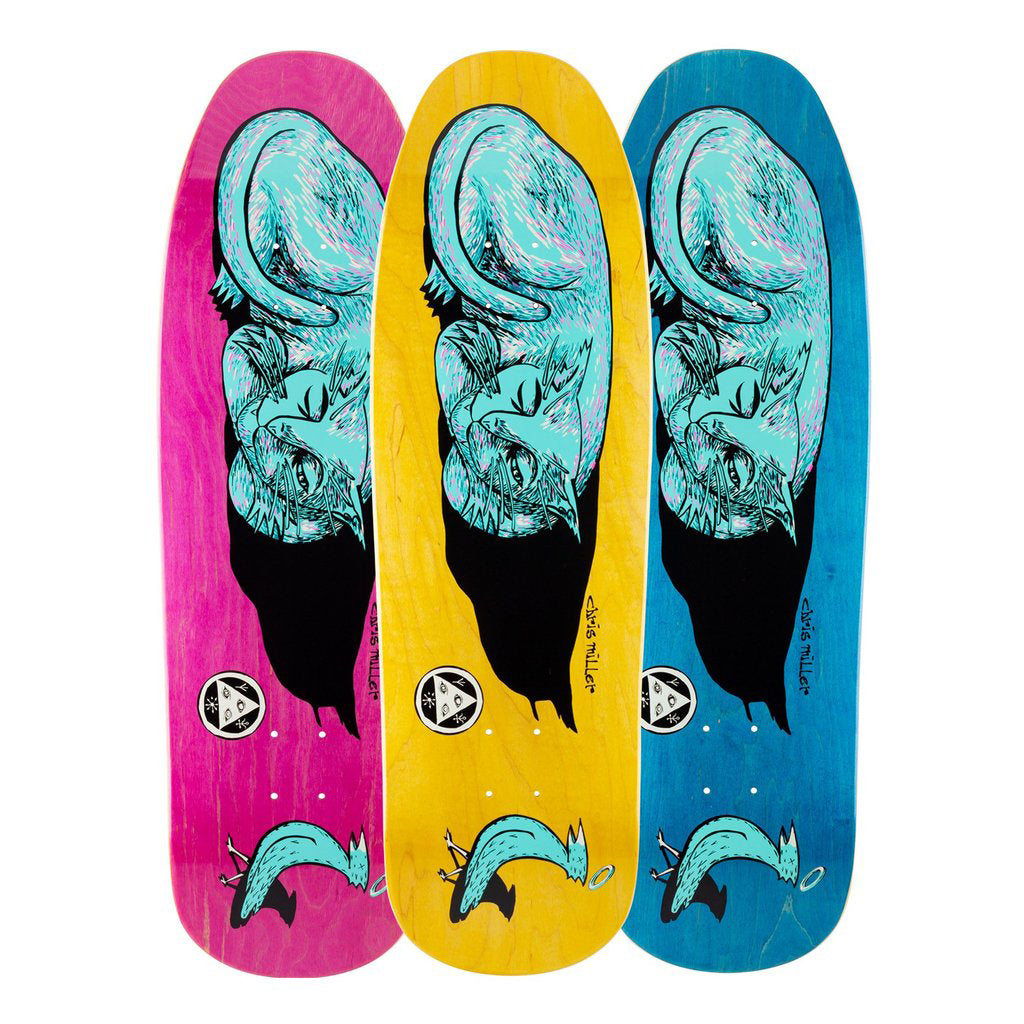 Welcome Skateboards Miller Sleeping Cat on Gaia Skateboard Deck - 9.6 (Various Stains)