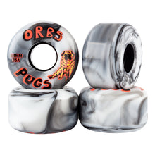 Welcome Skateboards Orbs Pugs - 85A Soft Black/White Split Skateboard Wheels - 54mm