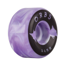 Welcome Skateboards Orbs Specters Swirls Purple/White Skateboard Wheels 54mm