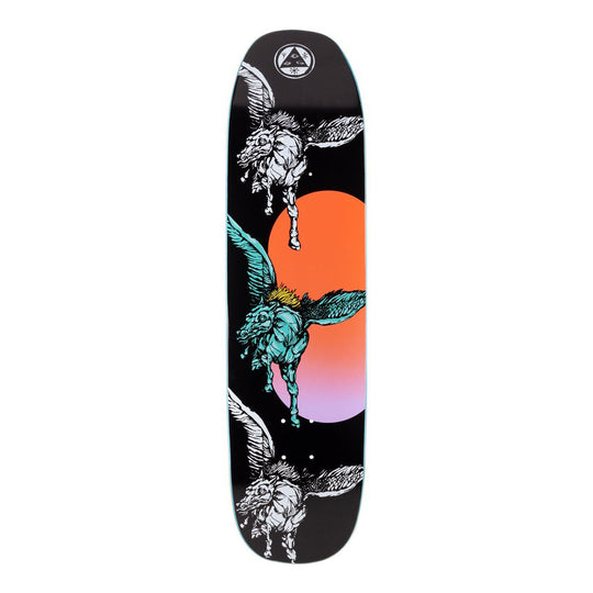 Welcome Skateboards Peggy on Sone of Moontrimmer Black Skateboard Deck - 8.25