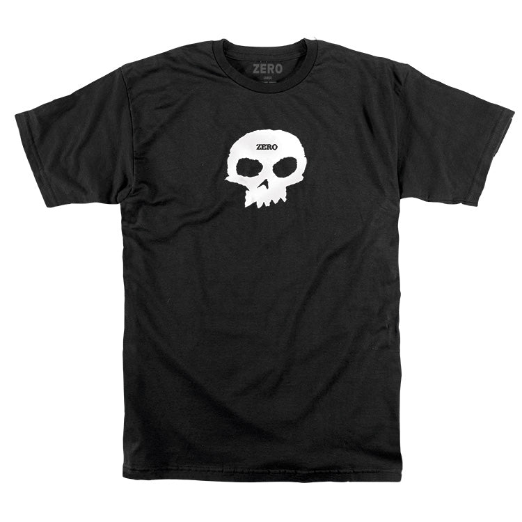 Zero Skateboards Single Skull T-Shirt - Black