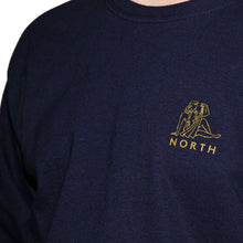 North Skate Mag Zodiac Logo Long Sleeve - Navy/Gold
