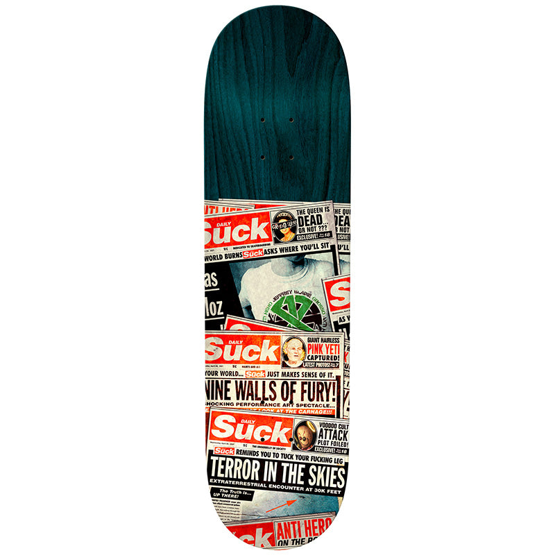 Anti Hero Skateboards Jeff Grosso The Daily Suck Deck Assorted Woodstain - 8.4