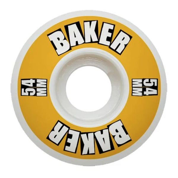 Baker Skateboards Brand Logo Yellow Wheel - 54mm