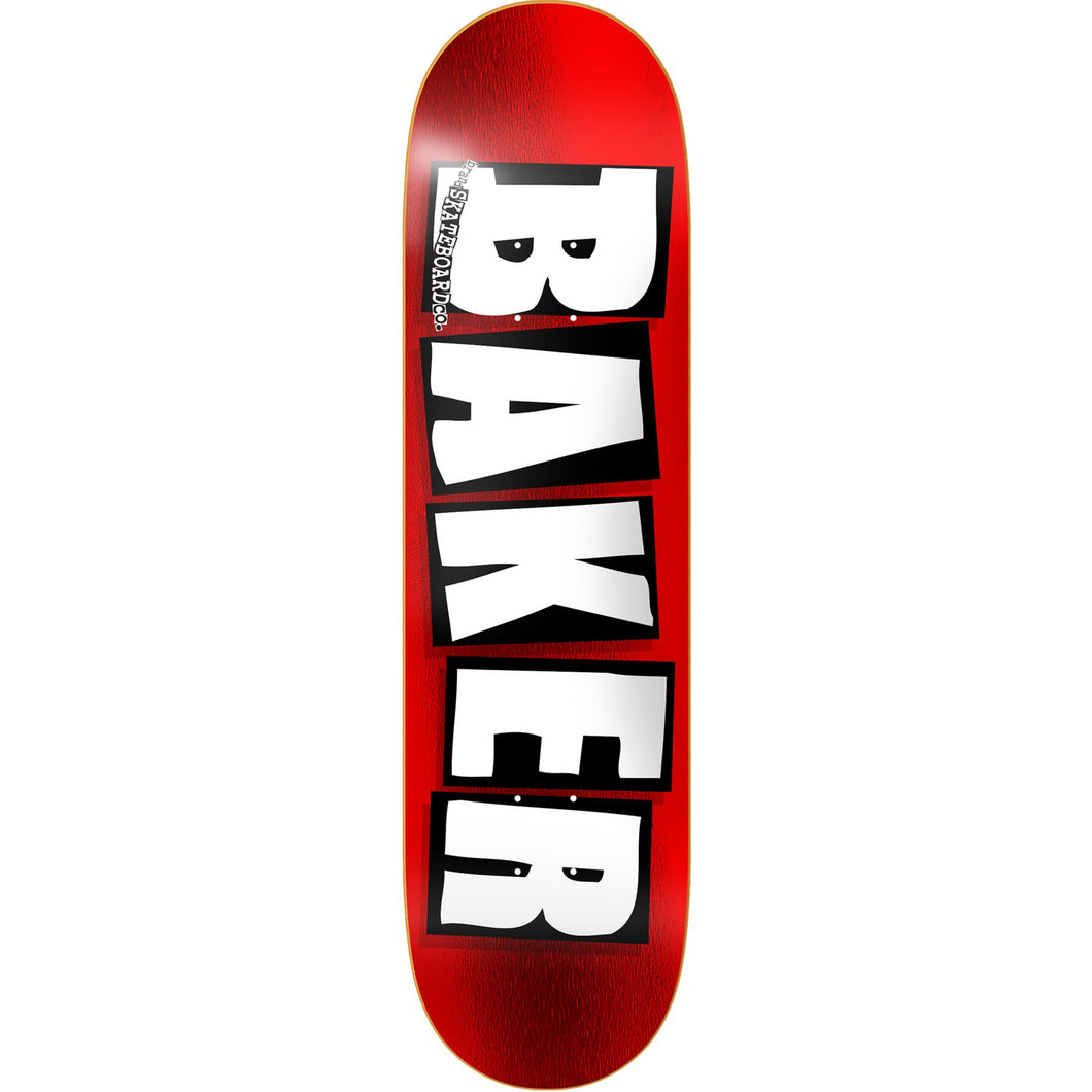 Baker Skateboards Brand Logo Deck - Red Foil - 8.00