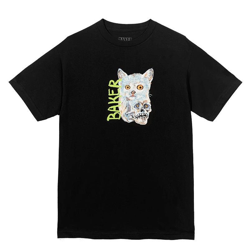 Baker Skateboards Cat Jr T-Shirt - Black