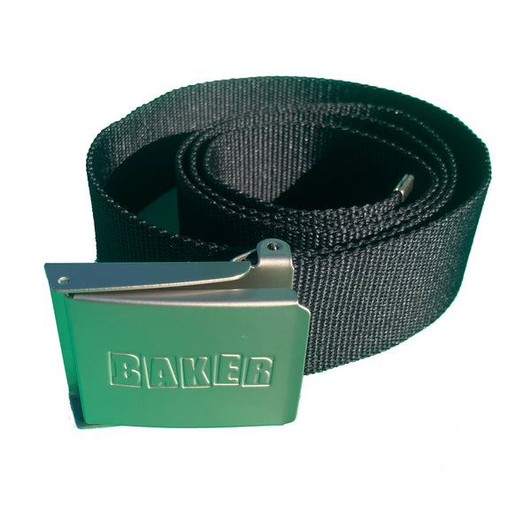 Baker Brand Logo Web Belt - Black