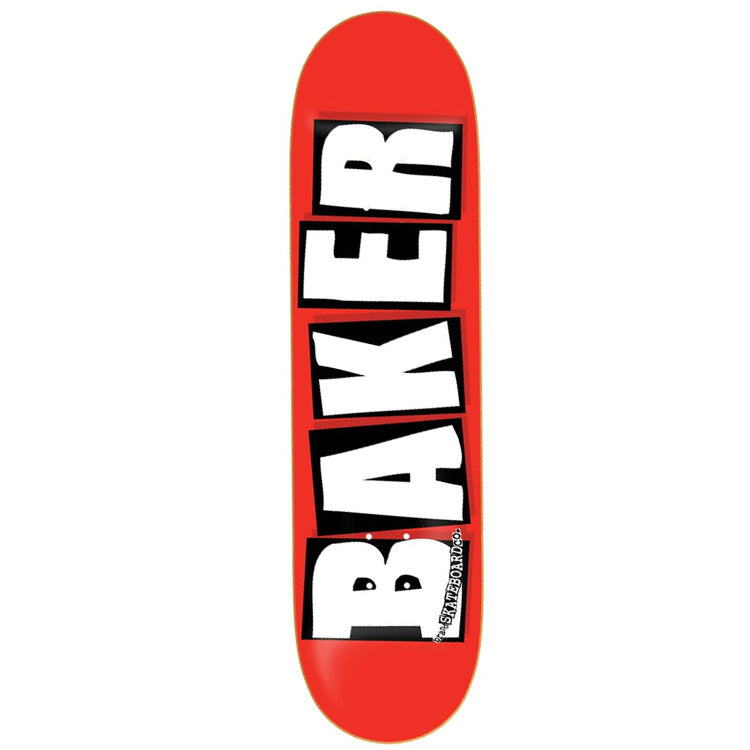 Baker Skateboards Brand Logo Skateboard Deck Red/White - 8.5