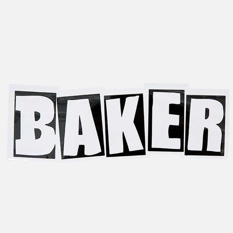 Baker Skateboards - Brand Logo Sticker Medium - White/Black