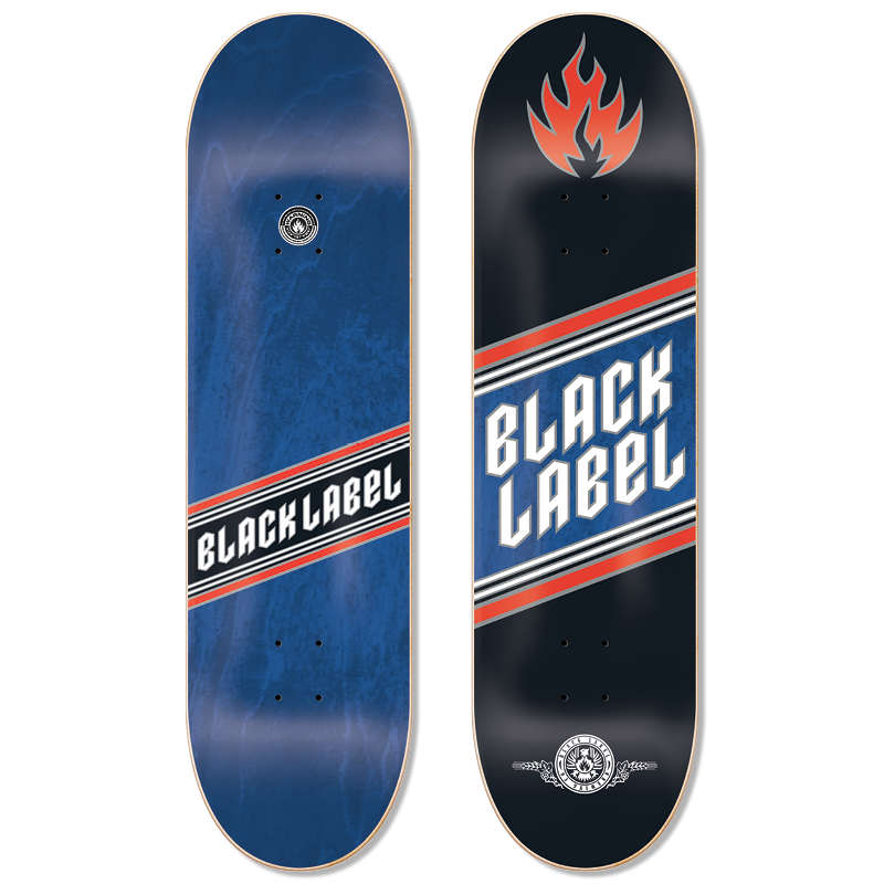 Black Label Skateboards Top Shelf Knockout Skateboard Deck - 8.5
