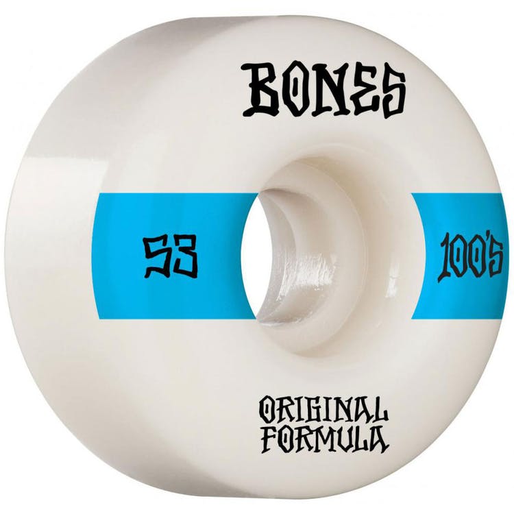 Bones Wheels 100's V4 #14 Wide Skateboard Wheels - 53MM