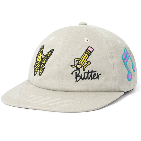 Butter Goods - Sketches 6 Panel Cap Khaki