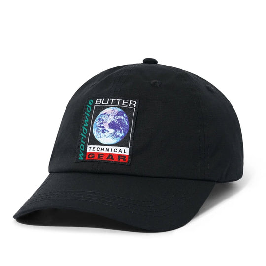 Butter Goods Exploration 6 Panel Cap Black