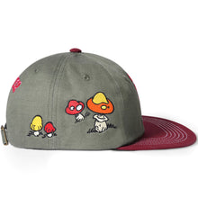 Butter Goods x The Smurfs - Mushroom 6 Panel Cap Army/Wine