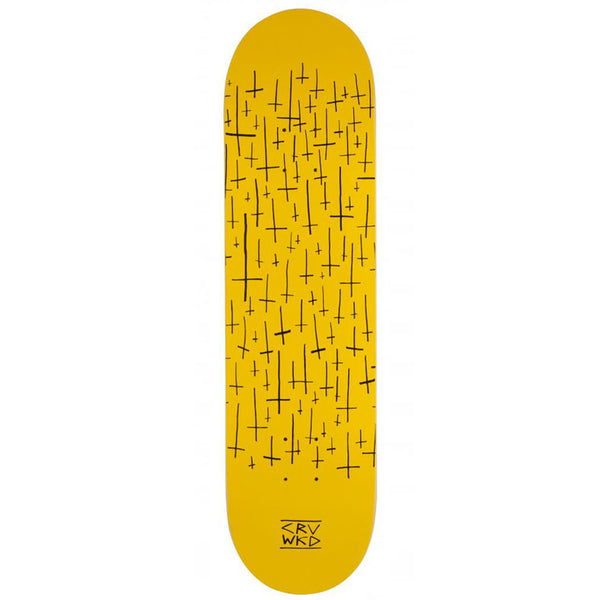 Carve Wicked Team Skateboard Deck Yellow - 8.00