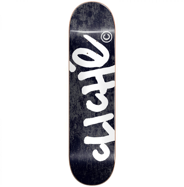 Cliche Skateboards Black Handwritten Skateboard Deck - 8.5