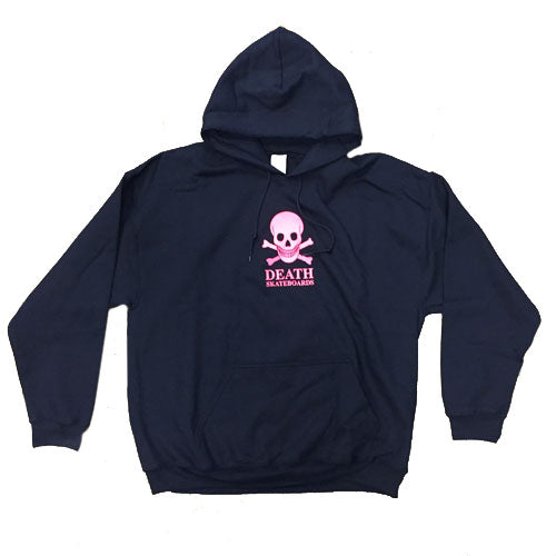 Death Skateboards Skull Logo Hoodie - Black/Pink