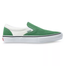 Vans Skate Classics Slip-On Skateboarding Shoes - Juniper/White