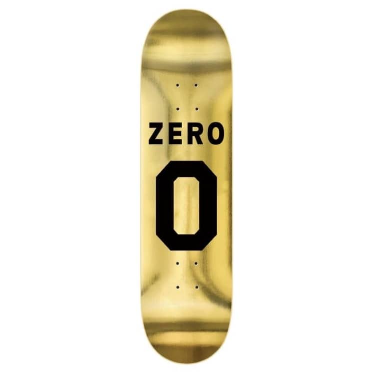 Zero Skateboards Numero Gold Foil Skateboard Deck - 8.375