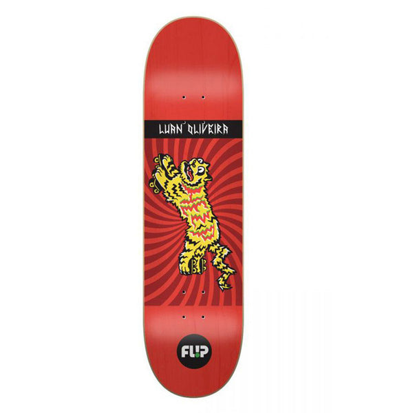 Flip Spiral Oliveira Skateboard Deck Red - 8.13