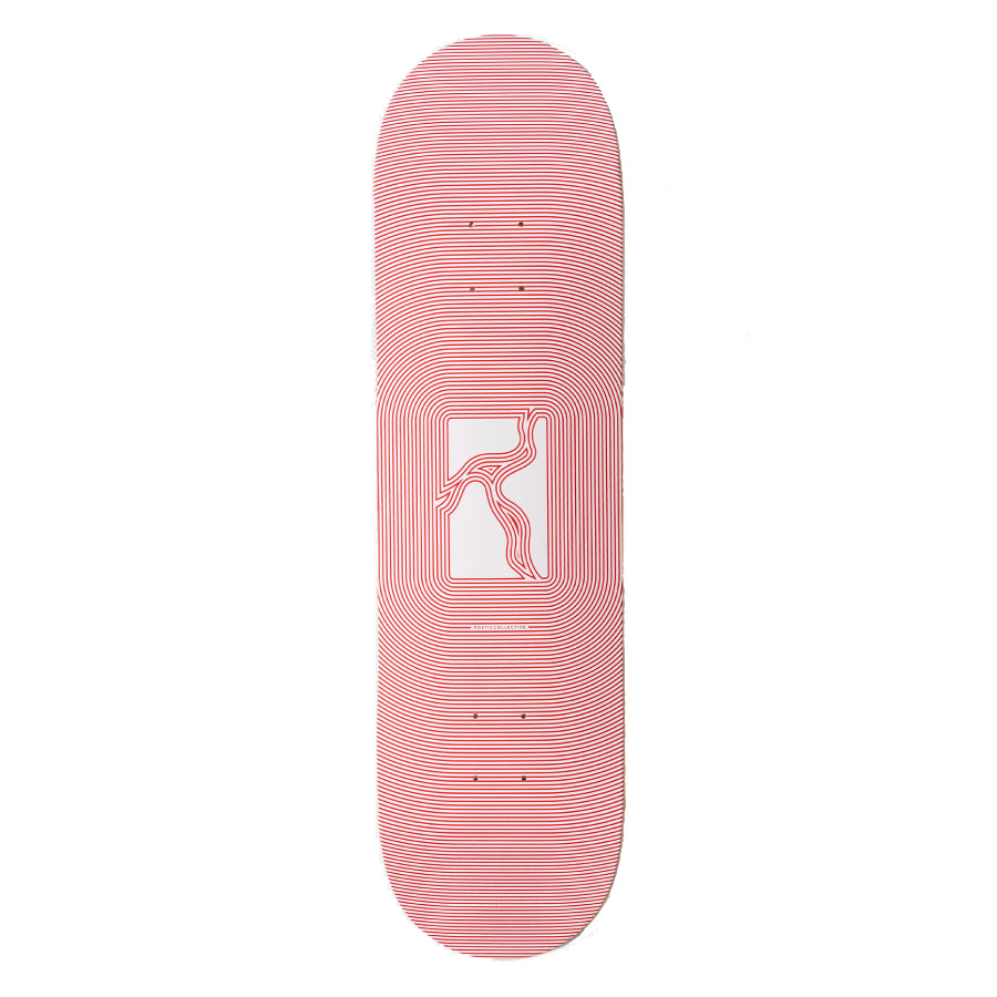 Poetic Collective Optical Skateboard Deck Red - 8.375