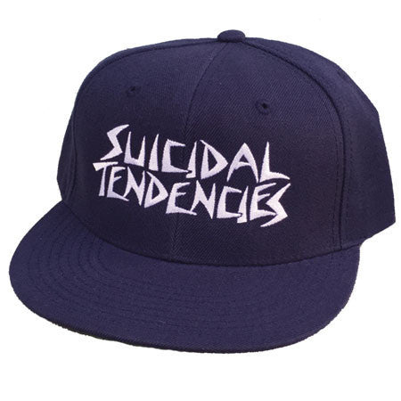 Suicidal Tendencies OG Logo Embroidered Snapback Cap - Navy
