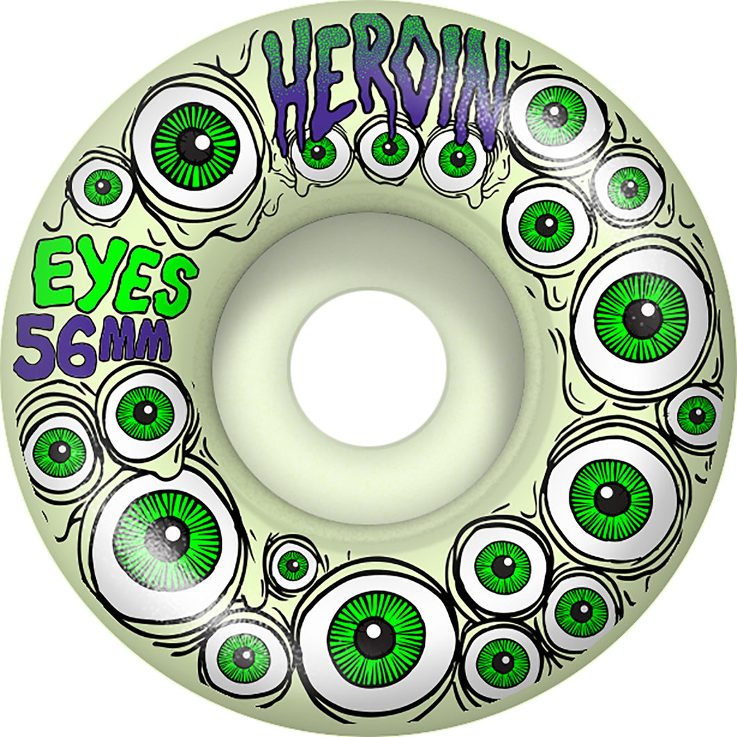 Heroin Skateboards Wheels Eyes - 56mm