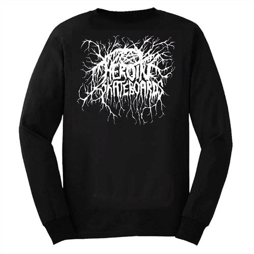 Heroin Skateboards Roots Longsleeve T-Shirt - Black