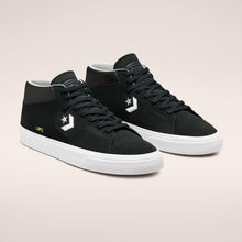 Converse Louie Lopez Pro Suede Mid Skateboard Shoes - Black/Black/White