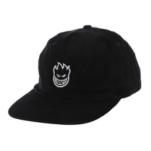 Spitfire Lil Bighead 6 Panel Corduroy Strapback Cap - Black / White