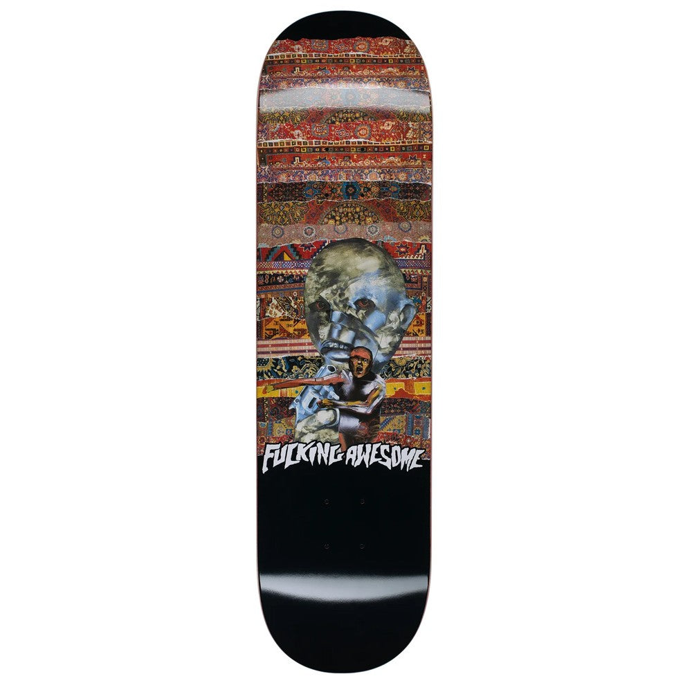 Fucking Awesome Louie Lopez Rug Black Skateboard Deck - 8.18