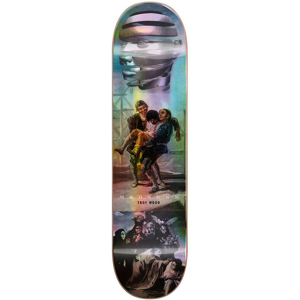 Madness Skateboards Trey Wood Blackout R7 Holographic Skateboard Deck - 8.25