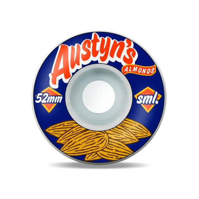 Sml. Wheels Austyn Gillette 'Austyn's Almonds' Skateboard Wheels V-Cut - 52mm