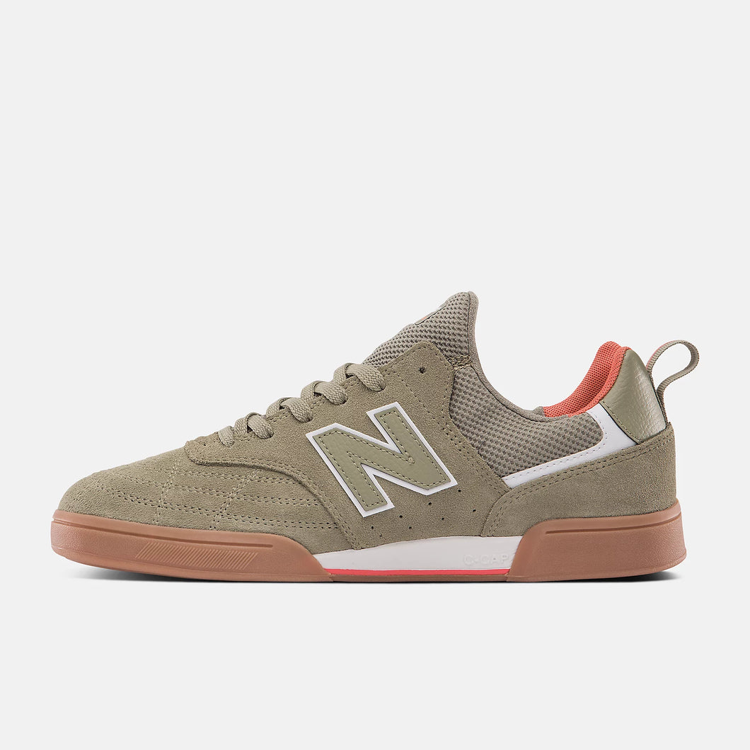 New Balance Numeric 288 Team Skateboard Shoe Green Olive White Slugger Skate Store