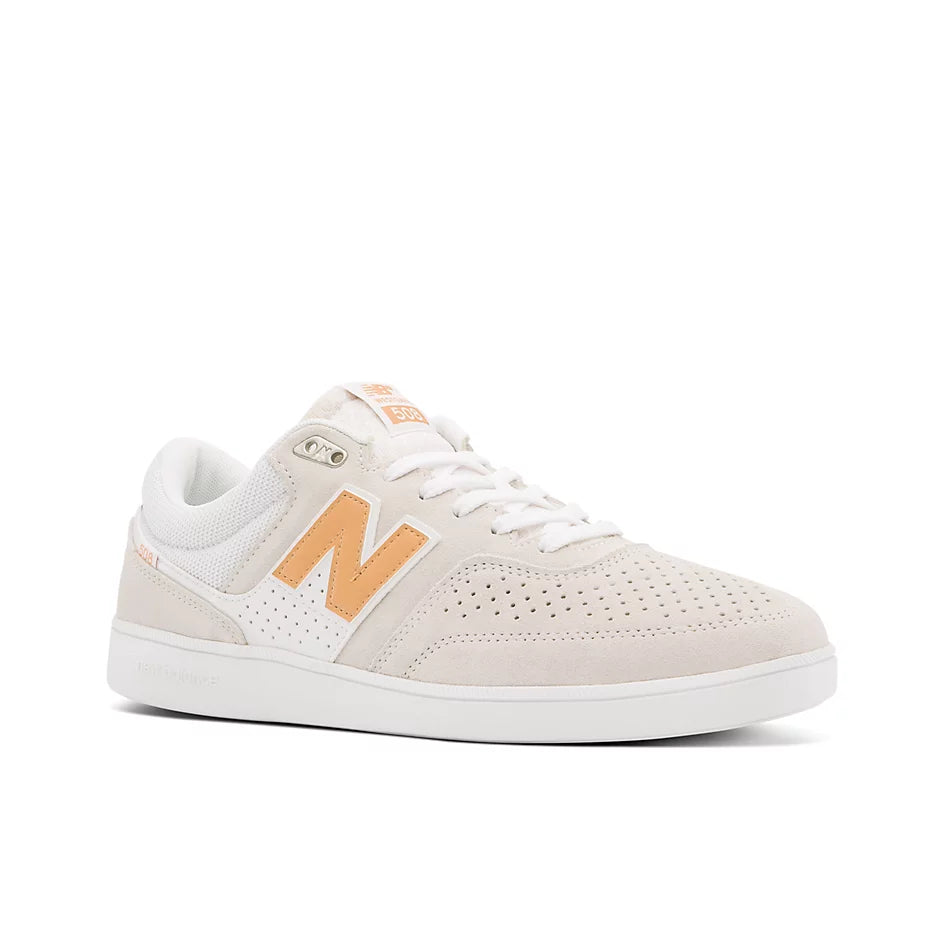 New Balance Numeric 508 Brandon Westgate Skateboard Shoe White Tan Slugger Skate Store
