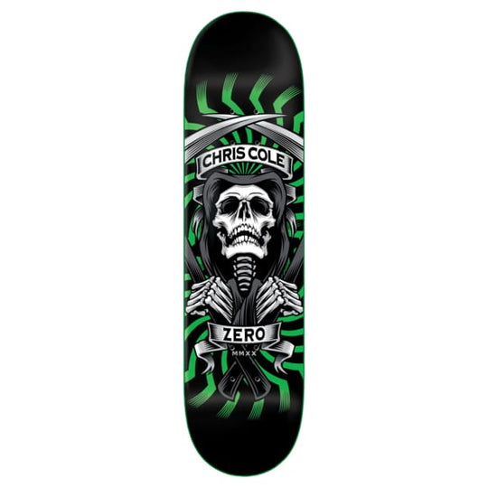 Zero Skateboards Chris Cole MMXX Green Skateboard Deck - 8.00
