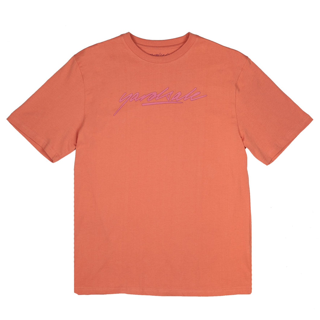 Yardsale Script T-Shirt - Peach