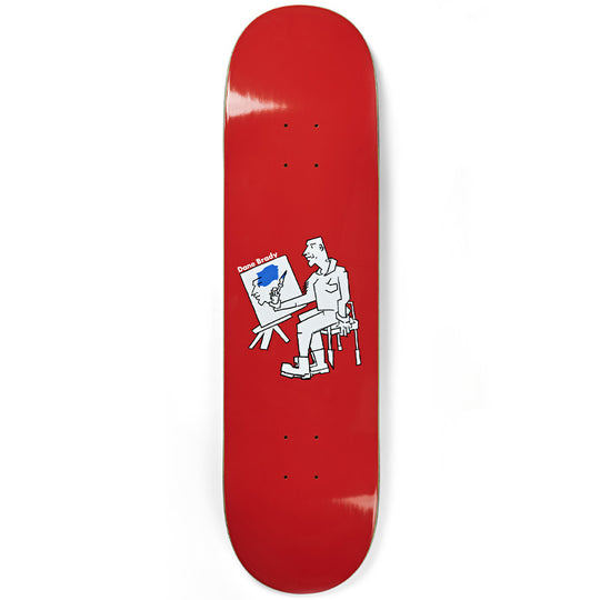 Polar Skate Co Dane Brady Painter Skateboard Deck Red - 8.00