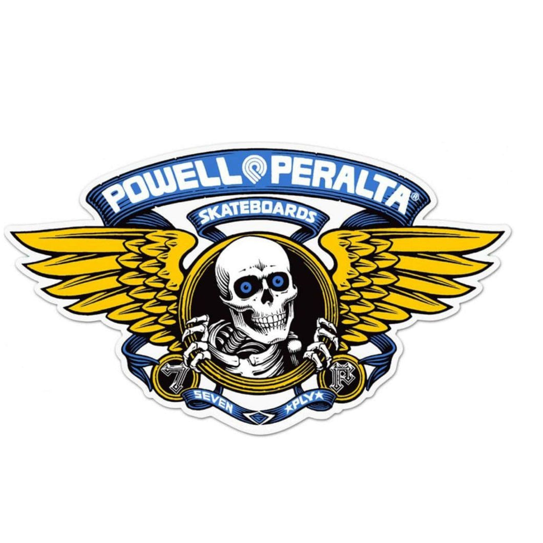 Powell Peralta - Winged Ripper Sticker - Blue