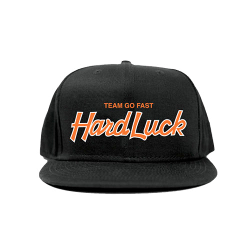 Hard Luck Pro Script Snapback Cap- Black / Red