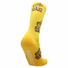 Psockadelic Mushroom 1 Socks - Yellow