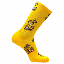 Psockadelic Mushroom 1 Socks - Yellow