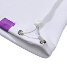 Helas Liga Quarter Zip Sweatshirt - White/Purple