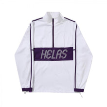 Helas Liga Quarter Zip Sweatshirt - White/Purple