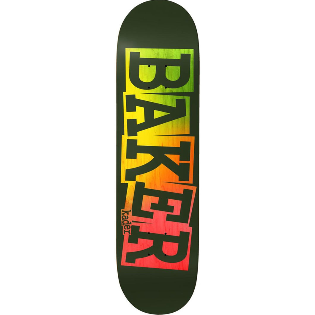 Baker Skateboards Kader Sylla Ribbon Green Rainbow Skateboard Deck - 8.125