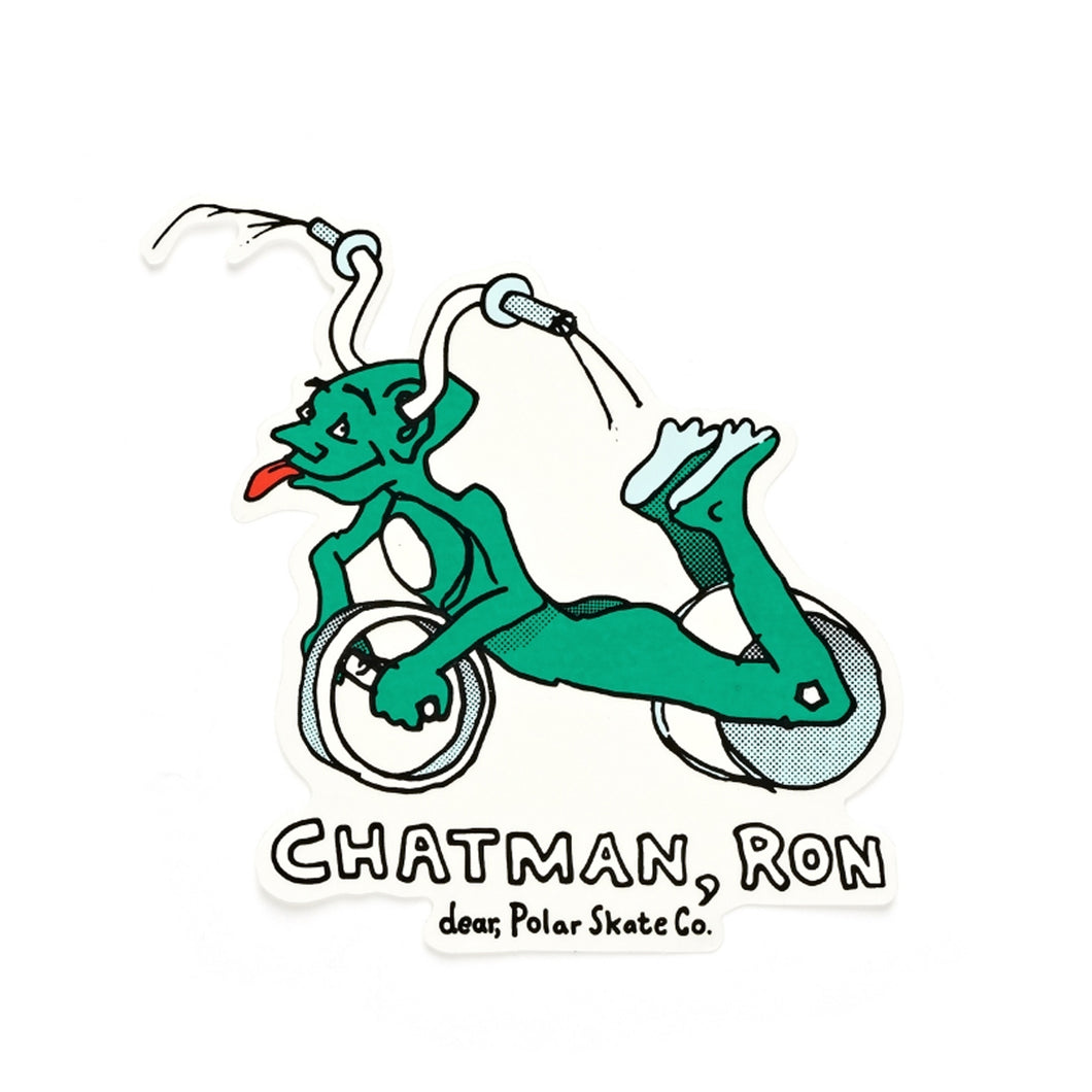 Polar Skate Co x Dear - Ron Chatman Sticker - Green