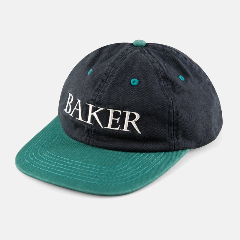 Baker Skateboards Rye Snapback Cap - Navy/Green